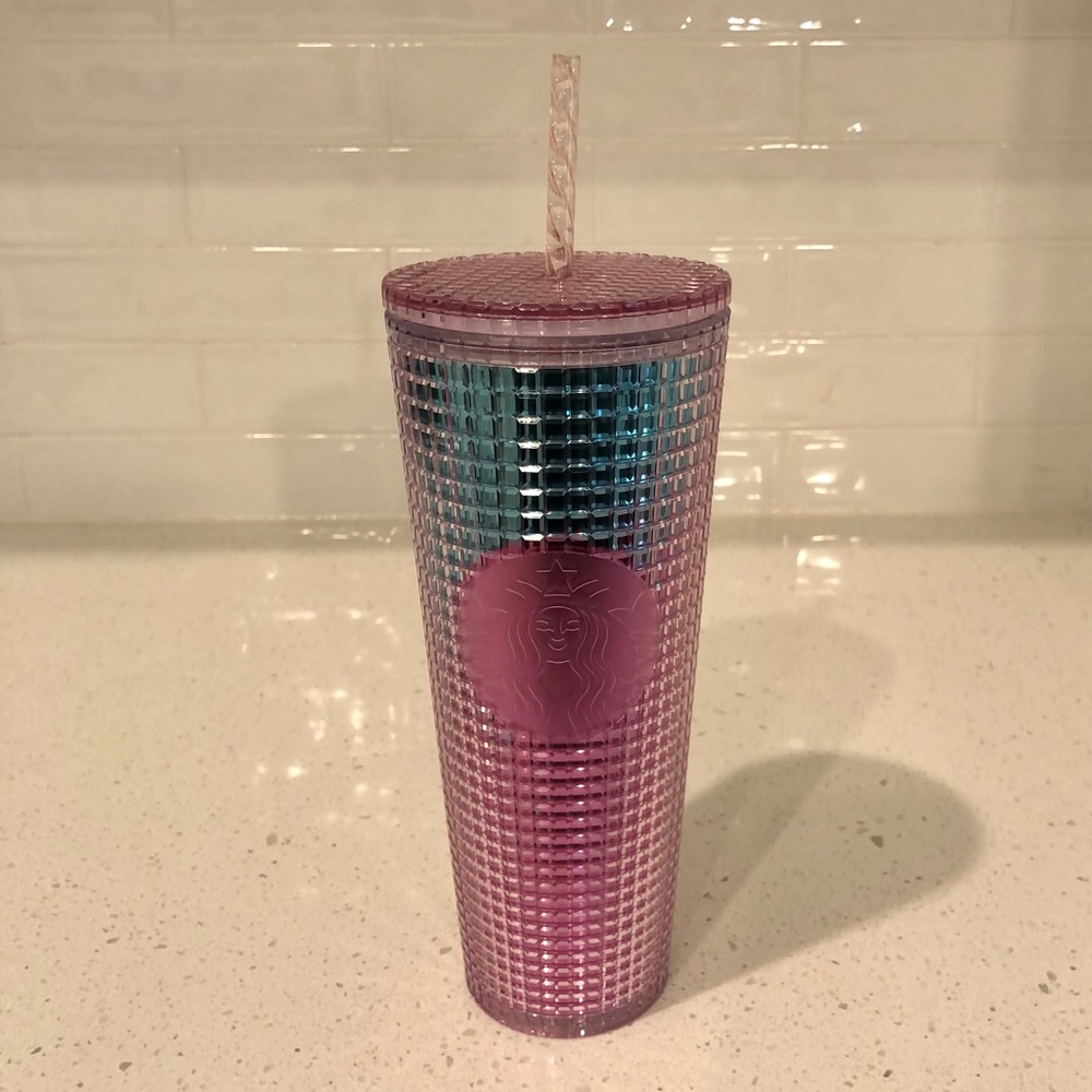 NEW! STARBUCKS OMBRE DISCO GRID TUMBLER